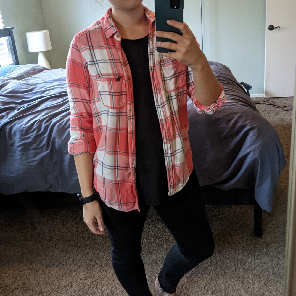 Abercrombie plaid button up shirt